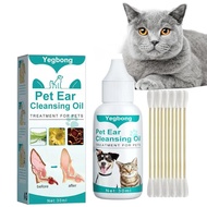 ☭Dog Ear Cleaner Solution Pets Otic Cleanser Drops Ear Cleanser For Dogs &amp; Cats Cleansing Grim E ✈❧