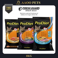 [AAOO Pets] ProDiet Cat Dry Food 8KG ( Ocean Fish , Chicken Tuna , Mackerel ) - Prodiet Cat Food 8KG / Prodiet 8KG / Cat Food / Pet Food / Cat Dry Food / Makanan Kucing / Cat Food Dry Food / Makanan Kucing Kering / Dry Food