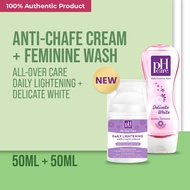 pH Care All-Over Care DailyLightening Anti-Chafe Cream with Niacinamide 50mL +pH Care Delicate White