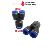 12mm Y-shaped adapter to 8mm LPDE pipe I Y12mm 8mm coupling used in misting pneumatic irrigation sys