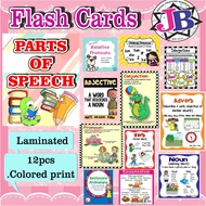 NEW ITEMS : PARTS OF THE SPEECH Flashcard for kids