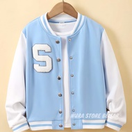 Varsity Bomber Baseball Jacket Girls Boys Girls Boys Size Kids Responsible Adult XS S M L XL Age 1 2