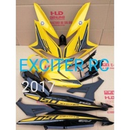 Y15ZR V1 EXCITER RC 2017 YELLOW/RED HLD COVER SET Y15ZR/Coverset Yamaha Y15ZR