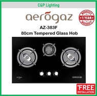 Aerogaz AZ-383F 80cm Tempered Glass Gas Stove Cooker Hob w/ 3 Burner