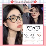 【READY STOCK AT MALAYSIA】Korean Style Retro Cat Eye Glasses Women's plane surface Black Frame Eyegla