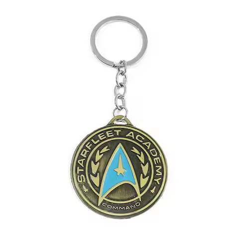 New War Star Trek Keychain Company Logo Metal Communicator Darkness Starfleet Statement Fashion Keyc