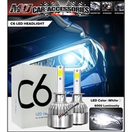 C6 LED HID H4/H1/H3/H8/H7/H11/9006/9005 Car Headlight Headlamp Bulbs 6000k 2pc