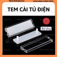 Tem nhãn tủ điện tem cài tủ điện nhãn đánh dấu cho MCB và MCCB tủ điện name platebảng tên tem đánh d