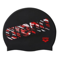 Arena - 成人ARENA LOGO 刷紋印花矽膠泳帽 (大尺碼)