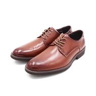 PQ 商務款 圓頭綁帶紳士皮鞋 男鞋-咖(另有黑)