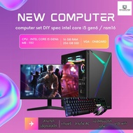 computer สเปค i5 gen6 //16GB// SSD120 พร้อมจอ 19นิ้ว ลง OS โปรแกรมพื้นฐานให้ พร้อมต่อใช้งาน และของแถ