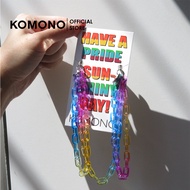 KOMONO Cord Pride Rainbow สร้อยคล้องแว่น/แมส สีสายรุ้ง