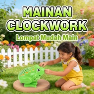 Frog Jumping Toy Spin Jumping Plastic Clockwork Jumping Toy Clockwork