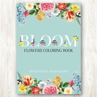 Flower Coloring Book With Inspirational Quotes-Flowers
