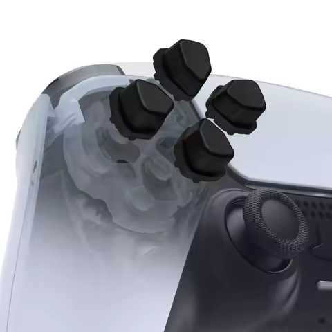 eXtremeRate Dpad Buttons for ps5/ ps5 EDGE, for ps4 All Model Controllers - Black