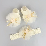 Cute Cranial Band And Socks Set Baby Accessories