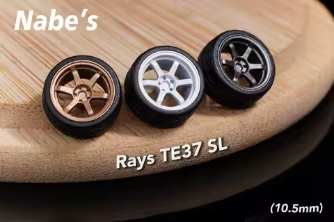 Chika 1/64 Nabes X Chika Rays TE37SL Modified wheels 10.5mm 9.7mm 8.9mm 8.5mm attitude wheels alloy 
