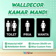WALLDECOR TOILET 3 TYPES MDF CUSTOM TOILET MDF toilet board/