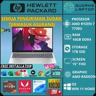 Laptop Terbaru Hp 15 AMD Ryzen 7 7730U RAM 16GB 1TB SSD FHD IPS Backlit Windows 11 Original Promo Of