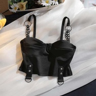 Áo Ba Lỗ Hở Lưng Ngắn Gợi Cảm Punk Style Y2K Pure Desire Abi Wind Cultural Hot Girl Dành Cho Nữ Mùa