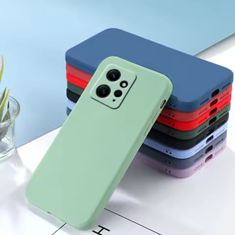 For Xiaomi Redmi Note 12 Case Cover For Redmi Note 12 Capas Shockproof Back Liquid Silicone Soft Fun