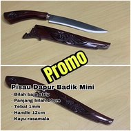 Pisau dapur baja badik mini kopi