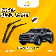 1 SET (2 PCS) Quad Wiper - Mazda CX-9 - Quad Model Pair Kiri and Right Without Iron Frame W601