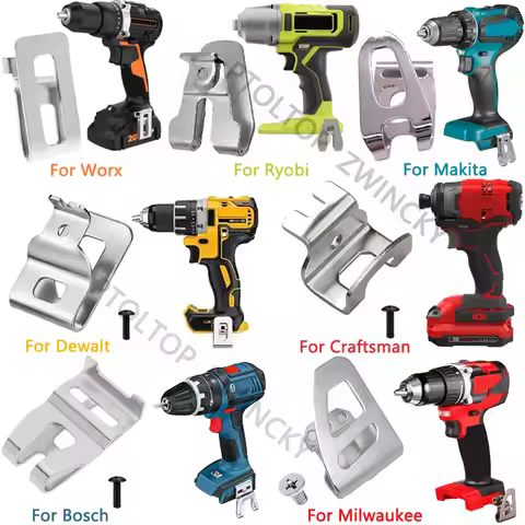 Holder Clip Hooks Power Tool Part for Makita/Bosch/Dewalt/Milwaukee/Worx 18V 20V Cordless Drills Wre