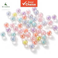 St.Kunkka 50pcs Sparkling Iridescent Acrylic Beads for DIY Bracelets and Accessories