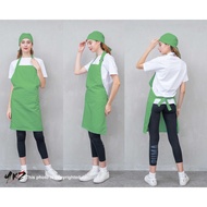 HIJAU <apron>apron chef/apron barista/circle barista/cooking apron/kitchen apron/kitchen apron/plain