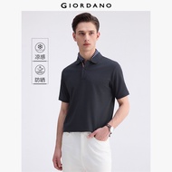 GIORDANO ผู้ชาย เสื้อโปโล เสื้อโปโลฤดูร้อน แขนสั้น แต่งแถบสีตัดกัน เสื้อโปโลแฟชั่นลำลอง 13015212
