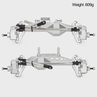 4WS CNC Aluminum Axle Set for 1/10 RC Crawler - LCG Chassis Upgrade Capra Cheater Rigs 50° Steering 