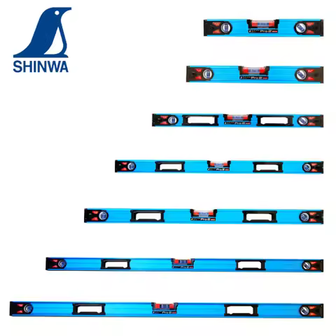 SHINWA High Precision Industrial Level 3-Tube Horizontal Bubble Adjustable with Powerful Magnet 7338