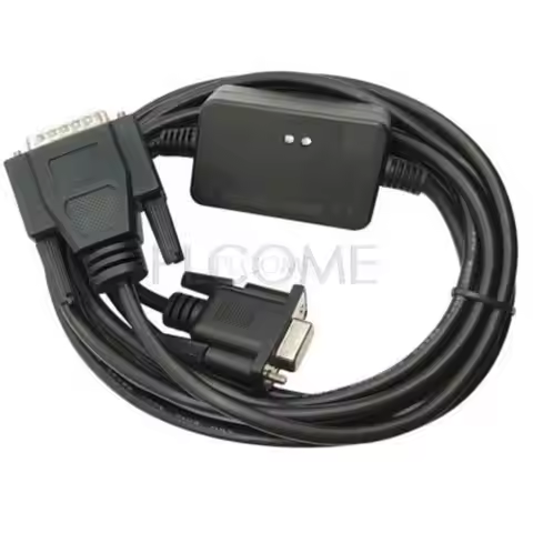 New RS232 PC-TTY PC To TTY Adapter Programming Cable DB9 Female To DB15 Male For Siemens S5 PLC 6ES5