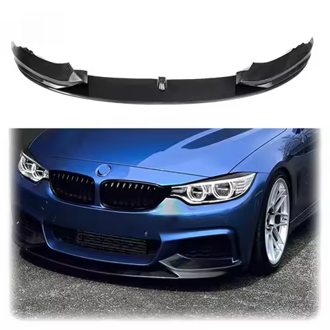 For BMW 4 Series F32 F33 F36 420i 430i 420d M440i 2014-2020 4Pcs Front Bumper Lip ABS Glossy Black O