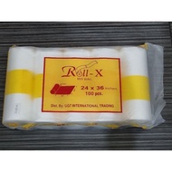 24x36 roll-x hd bag 100pcs garbage bag plastic sampah