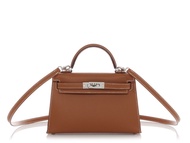 Hermès Gold Epsom Mini Kelly 20 II Palladium Hardware, 2022