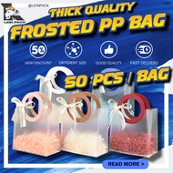 LIONPACK 50PCS Plastic Goodies Bag Doorgift Wedding Bag Transparent Plastic Gift Bag Beg Goodies