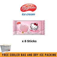 [Bundle of 8 Sticks] Magnolia Limited Edition Hello Kitty Ice Cream with FREE Cooler Bag and Dry Ice