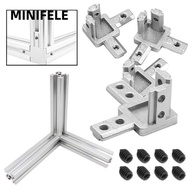 MINIFELE End Corner Silver 2020 3030 4040 Series Slot Aluminum Extrusion Profile European Standard