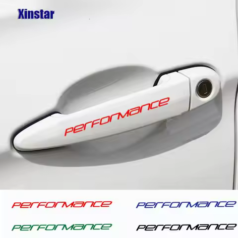 4Pcs Performance Car Door Handle Sticker For Volkswagen VW VK Golf5 Golf6 Golf7 GOLF7.5 MK6 MK7 MK5 