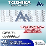 43C350KP TOSHIBA 43" LED TV Backlight 43 INCH Lampu TV