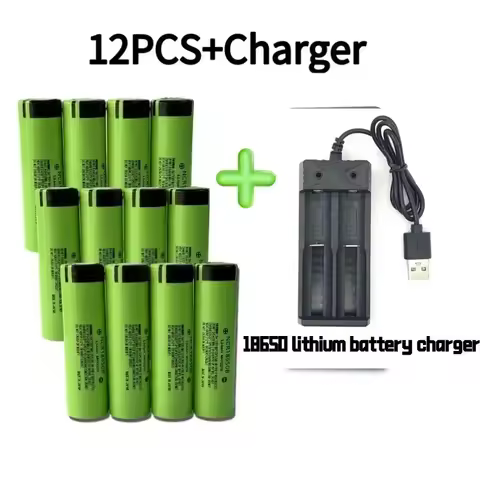 2024 100% Rechargeable lithium battery 18650 Battery 3.7V 3400mAh 34B pour lamp de poche chargeur US