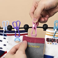 12 Clips Of 1.8-meter Colored Anti Slip Clip Outdoor Hanging Rope Multifunctional Clothesline Q9h2