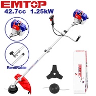 EMTOP เครื่องตัดหญ้าสะพายหลัง 2 แรงม้า รุ่น EGTC4321 ( Gasoline grass trimmer and bush cutter )TANG 