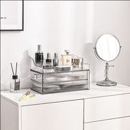 Braun Mall-กล่องใส่เครื่องสำอาง มีลิ้นชัก ชั้นวางเครื่องสำอาง กล่องเก็บเครื่องสำอาง แบบใส มีลิ้นชัก