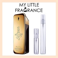 [5ml/10ml Decant] Paco Rabanne 1 Million EDT Eau de Toilette Men Man Gold Bar One Mil 1M Perfume Fra