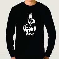 Parody T-Shirt WWF PANDA Jumbo Long Sleeve T-Shirt S-5XL