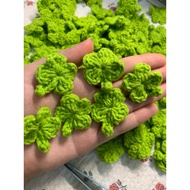 Set of 5 wool four-leaf clover embryos