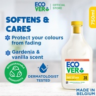 Ecover Fabric Softener Gardenia & Vanilla 750ml - Softens & Helps Care for your Clothes | Plant-base